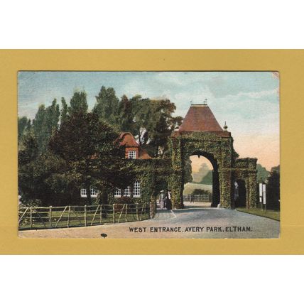 West Entrance, Avery Park, Eltham - Postally Used - Woolwich 17th October 1905