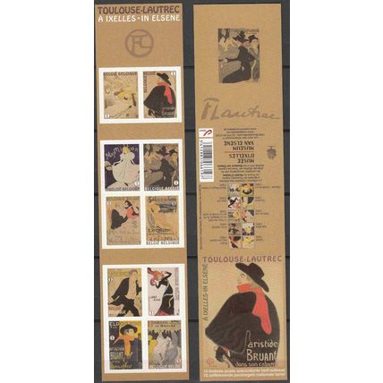 Belgique 2011 COB Carnet 122 Neuf ** Cote (2016) 17.00 € Toulouse-Lautrec