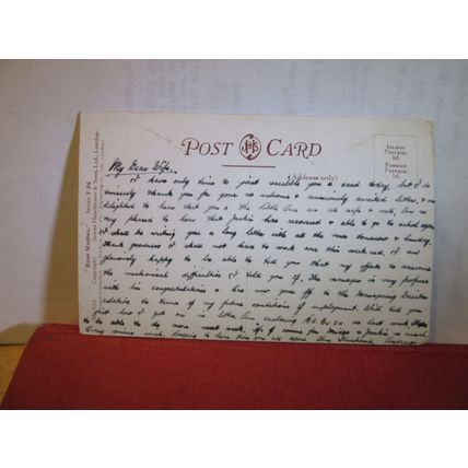 'verna mackay' ROSE used antique postcard by James Henderson FLOWERS . =