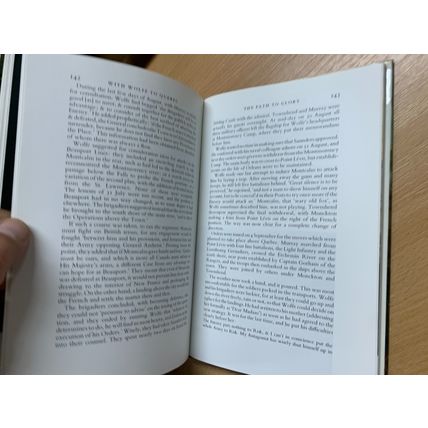 1972 1ST EDITION "WITH WOLFE TO QUEBEC" OLIVER WARNER HARDBACK BOOK (P4)