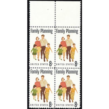 1455 Var, "Family Planning" Missing From Top Stamps Block & MORE! - Stuart Katz