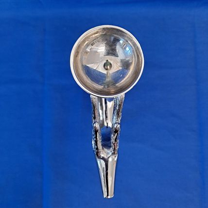 SILVER Metal REINDEER CANDLE Stick HOLDER Christmas Votive Tealight Deer Holiday