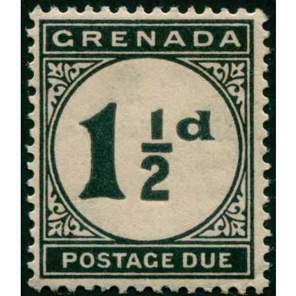 Grenada 1922 1½d black Postage Due SGD12 unused