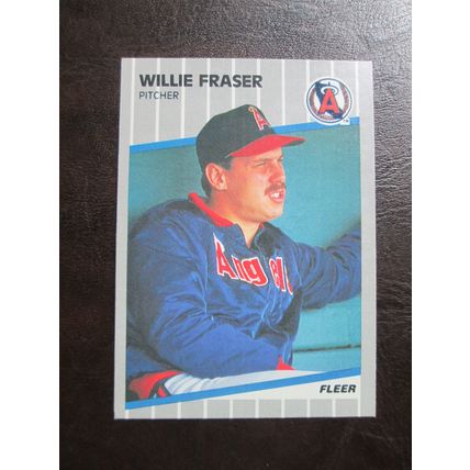 Two (2) Willie Fraser Baseball Cards - See Pictures and Description Below