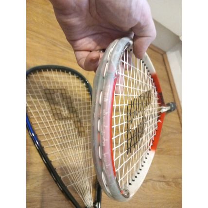 Prince Triple Threat and Power Ring Quantum Squash Rackets [Both Have Damage]