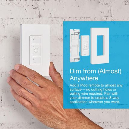 Lutron Caseta Original Smart Dimmer Switch (Lutron Smart Hub Required), for LED