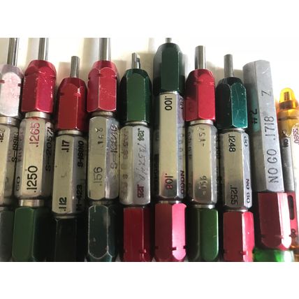 LOT PLUG GAGE GO NOGO .0650,0655,1248,1255,0210,0215,156,157,1  250,1265,185,EQ