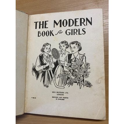 c1954 THE MODERN BOOK FOR GIRLS ANNUAL ILLUSTRATED HARDBACK BOOK (P4)