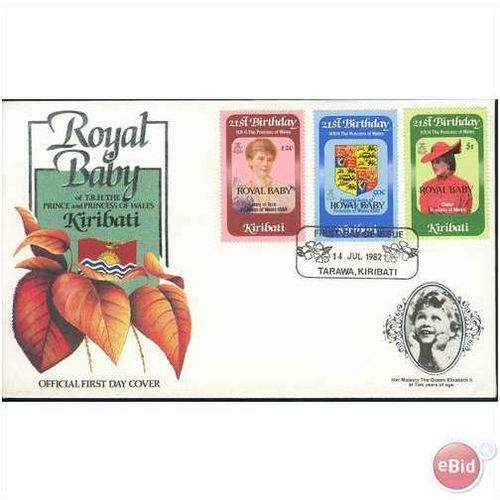 Kiribati FDC 1982 - SG 183-185 - 21st Birthday Of The Princess Of Wales 1