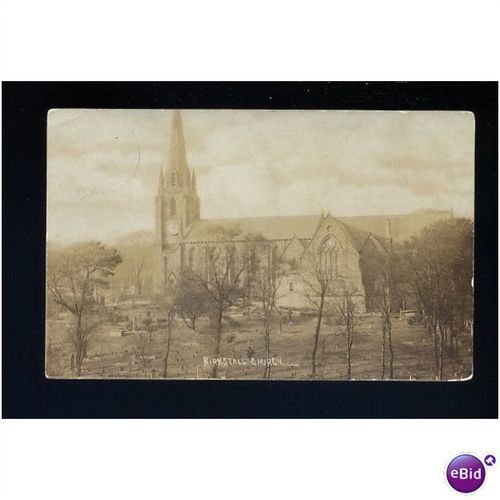 Yorkshire KIRKSTALL Church Postcard by H.G.Glen