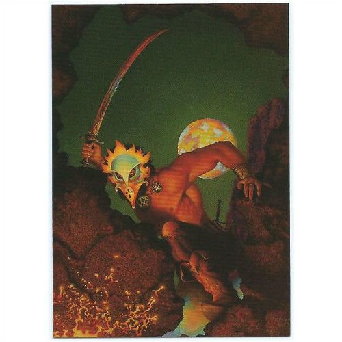 Don Maitz Series 1 Fantasy Art - #36 - Going for the Throat