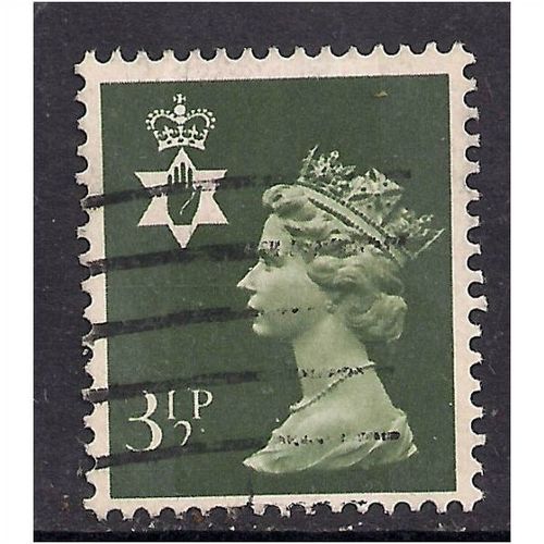 Northern Ireland GB 1974 3 1/2p Olive Machin SG N115.(F201