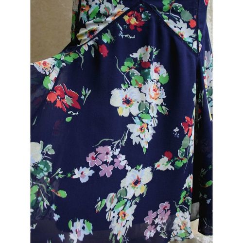 Karen Millen Floral Silk Skirt Size 8 New With Tag