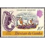 Tristan Da Cunha QEII 1970 Crawfish 10d Tristani Unmounted Mint NHM SG 134 stamp