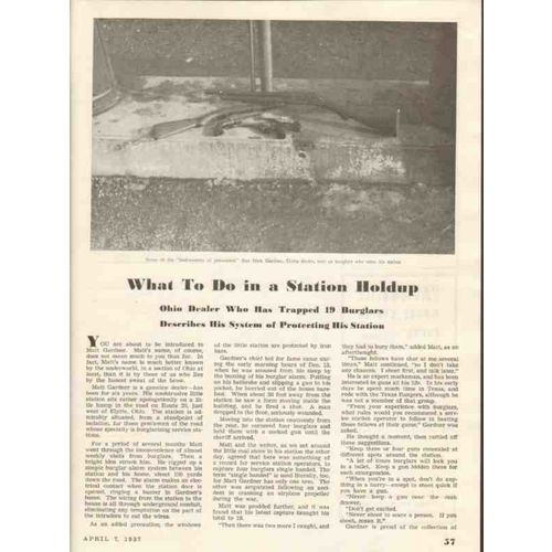 station holdup 1937 matt gardner elyria oh gasoline vintage article