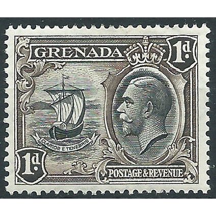 Grenada 1934 SG136 1d Black & Sepia Mounted Mint....