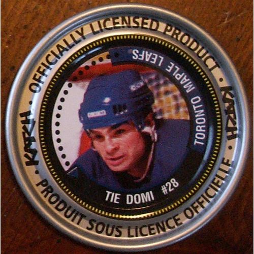 Katch NHL Medallion #140 Tie Domi #28 Toronto Maple Leafs 2-3/8 Inches Diameter