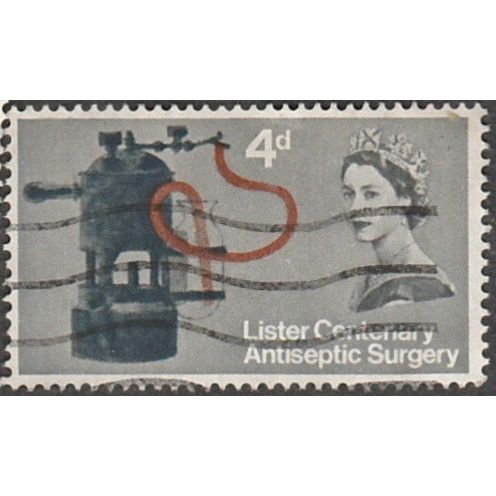 1965 Centenay of Joseph Lister. 4d. (Ord) Carbolic Spray. Fine Used