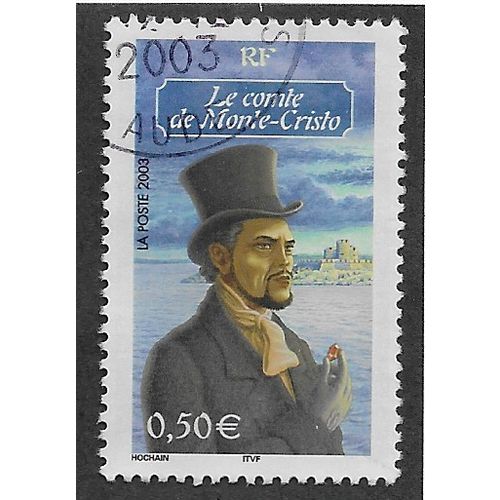 FRA 2003 50c 'LITERATURE -LE COMTE DE MONTE CARLO' FINE USED (EBID56-000)
