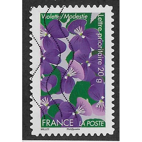 FRA 2012 (60c)(S/A) 'FLOWERS - VIOLETS ' FINE USED (EBID56-666)