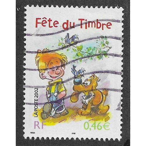 FRA 2002 46c 'STAMP DAY' FINE USED (EBID60-974)