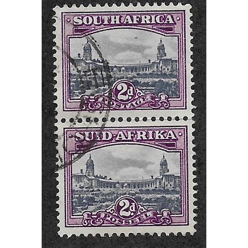 ZAF 1933 SE~TE PAIR 2d 'UNION BUILDINGS, PRETORIA ' FINE USED (EBID61-781)