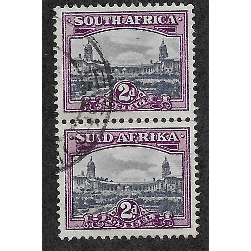 ZAF 1933 SE~TE PAIR 2d 'UNION BUILDINGS, PRETORIA ' FINE USED (EBID61-781)