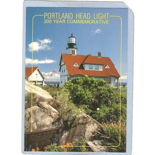 ME Portland Lighthouse Postcard Portland Head Lighthouse 200 Year Commemor~263