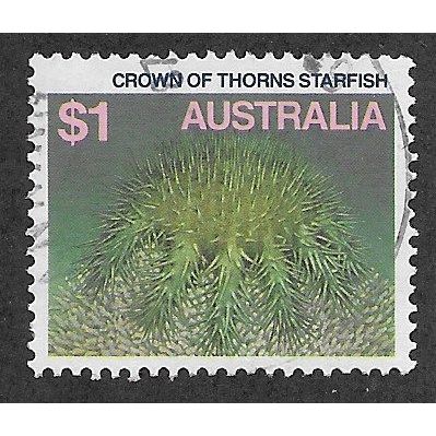 AUS 1979 $1.00 'CROWN OF THORNS STARFISH' FINE USED (EBID68-041)