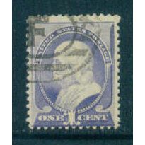 Used 212 1c Benjamin Franklin Average Plus M01535