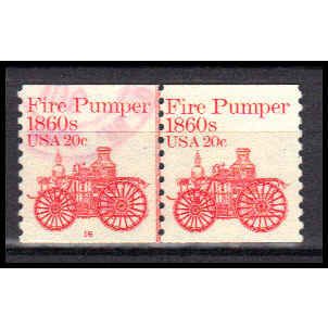 Used 1908 20c Fire Pumper Fine CNP Left 16 PA0574