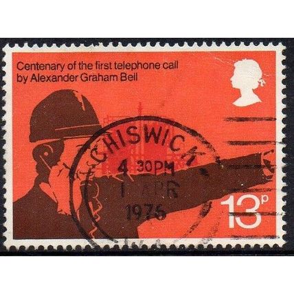 GB 1976 Telephone Centenary - Industrialist 13p used
