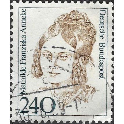 GERMANY, Mathilde Franziska Anneke (1817-1884), brown 1988, 240pf, #6