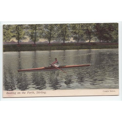 Boating on the Forth Stirling Postcard Craig's Series
