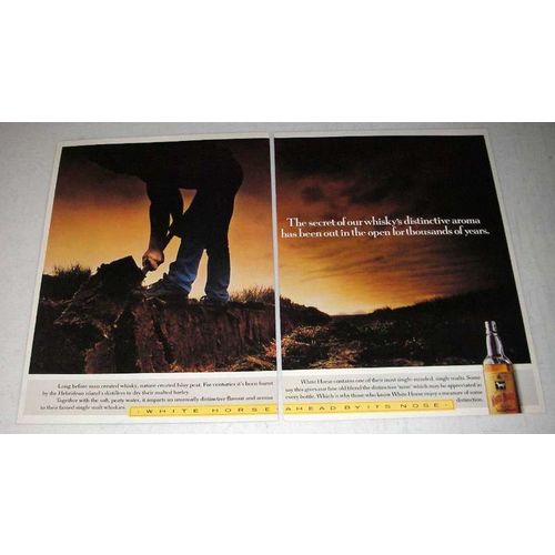 1984 White Horse Scotch Ad - Our Distinctive Aroma