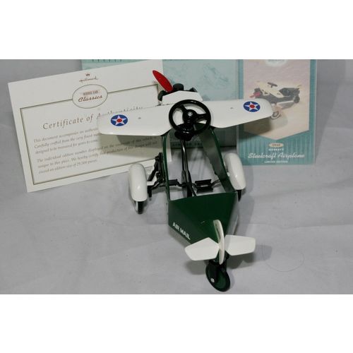 HALLMARK KIDDIE CAR CLASSICS 1935 AIRPLANE STEELCRAFT BY MURRAY LIMITED EDITIO