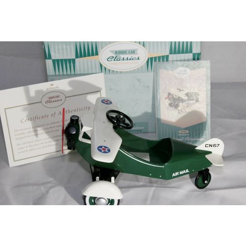 HALLMARK KIDDIE CAR CLASSICS 1935 AIRPLANE STEELCRAFT BY MURRAY LIMITED EDITIO