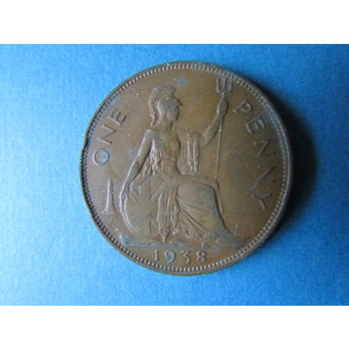 1938 GEORGE VI ONE PENNY FREE POST. J