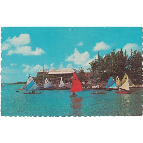 GB Slogan Postmark Post Office Maritime Mail on Postcard Bermuda