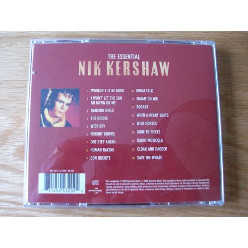 Nik Kershaw THE ESSENTIAL NIK KERSHAW CD ALBUM 2000 SPECTRUM **GC**