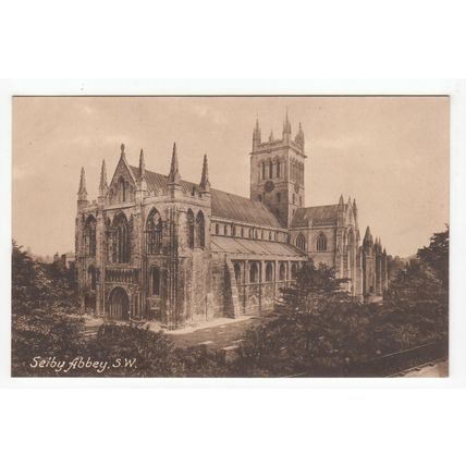 South West View of Selby Abbey Postcard North Yorkshire 65547