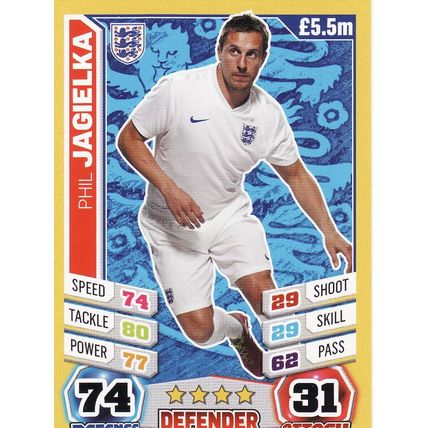 Match Attax World Cup 2014 81 Phil Jagielka England