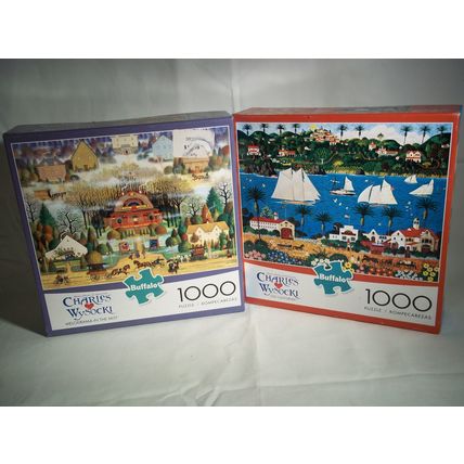 Charles Wysocki Puzzle 'Old California', 'Melodrama In The Mist', 1000Pcs,Lot 2*