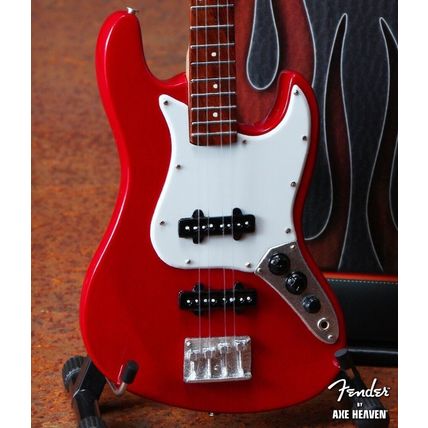 Fender Jazz Red Bass 1:4 Scale Replica Guitar ~Axe Heaven~