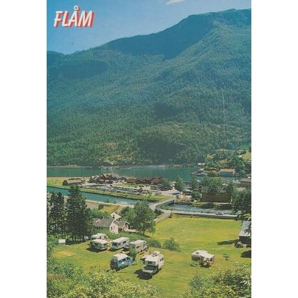 Flam Caravans Flamsbanen Swiss Postcard