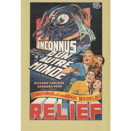 Richard Carlson Barbara Rush Creature From Outer Space Film Postcard