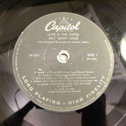 NAT KING COLE Love Is The Thing LP vinyl record JAZZ EMI Verve classic 1957 soul