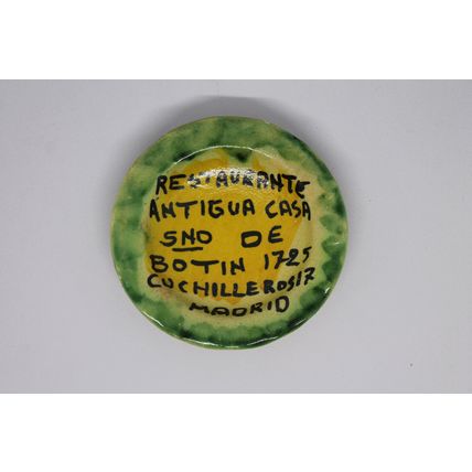 VTG Ashtray Travel Destination Souvenir Antigua Casa Madrid Pottery Hand Made