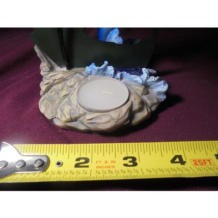 DOLPHIN w/ CALF CANDLE HOLDER & WARMER Resin Statue! $12.00 obo!