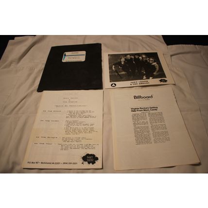 Suzy Saxon & the Anglos Brat Promo Press Kit with Black & White Picture